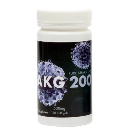 Масло от черен дроб на Акула AKG 200 - Имунитет и сърдечно здраве, 120 софтгел капсули