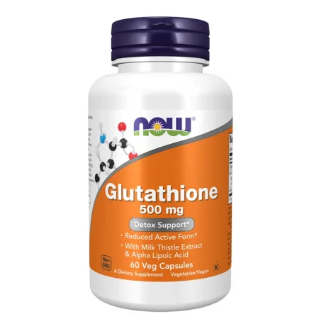Глутатион с бял трън и алфа-липоева киселина – Антиоксидант и подкрепа за черния дроб, 500 mg, 60 V капсули