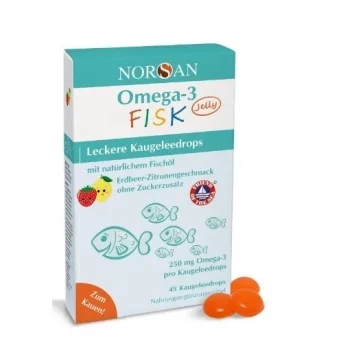 НОРСАН ОМЕГА-3 ЖЕЛИРАНИ РИБКИ Х45 ЯГОДА И ЛИМОН
