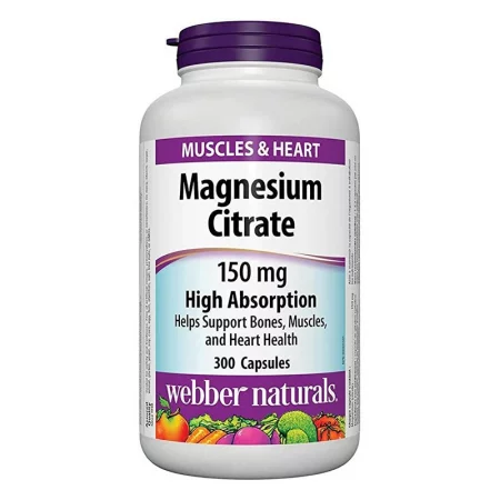 Magnesium Citrate High Absorption - Магнезий цитрат с висока абсорбация 150 mg, 300 капсули