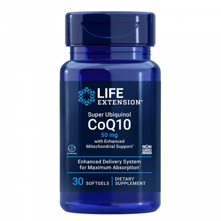 Мощен антиоксидант за здраво сърце - Коензим Q10 (убиквинол), 50 mg х 30 софтгел капсули