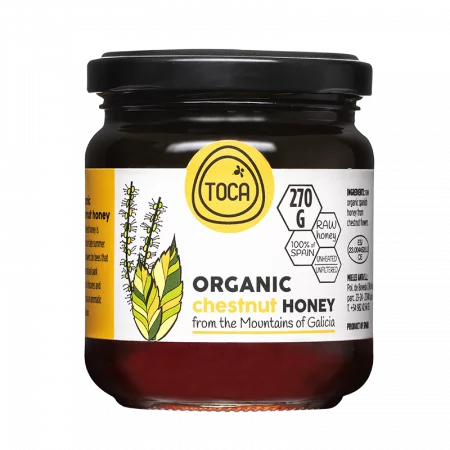 Organic Chestnut Honey - Био мед от цвят на кестен, 270 g