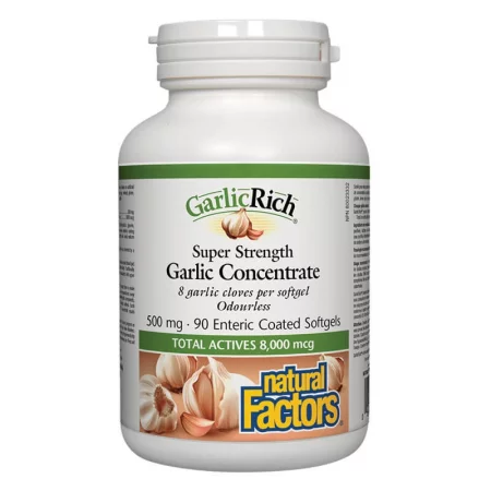 Super Strenght Garlic Concentrate, 90 стомашно устойчиви софтгел капсули