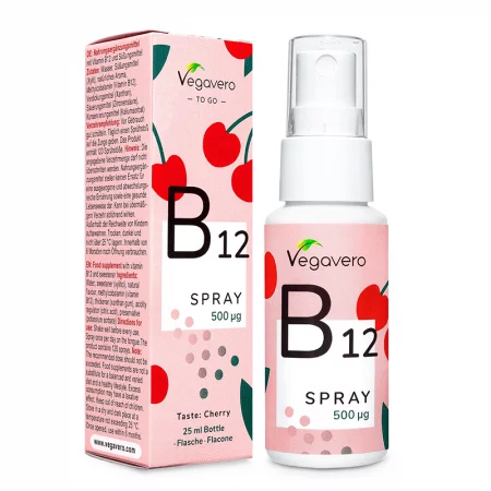 В12 Spray / Витамин В12 (Метилкобаламин) / Спрей за уста, 25 ml, 100% Vegan