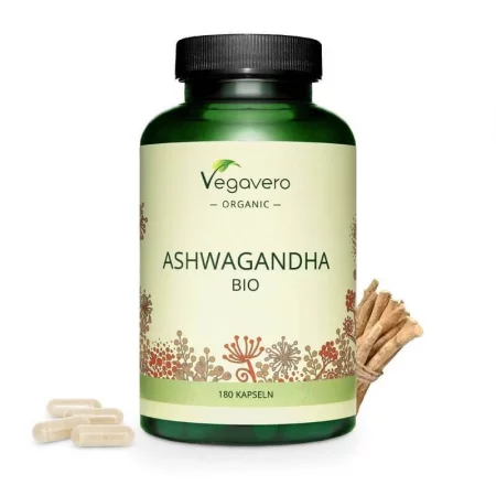 Ashwagandha BIO / Био Ашваганда, 180 капсули, 100% Vegan