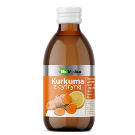 Сок от куркума & лимонов сок - Силен имунитет и защита от инфекции, 250 ml, 25 дози