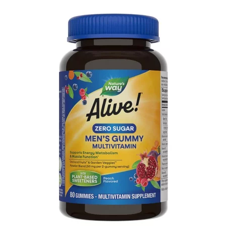 Мултивитамини за мъже Alive! – Енергия, имунитет и жизнен тонус, 80 желирани таблетки
