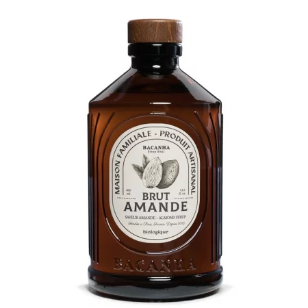 Сироп с бадеми – Френски сироп за кафе, коктейли и десерти, Bacanha Brut Amande, 400 ml