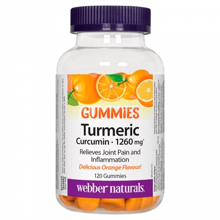 Turmeric Curcumin Gummies / Куркума, 120 желирани таблетки с вкус на портокал