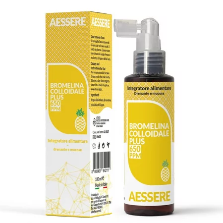 Колоиден бромелаин 650 ppm – Подкрепа за храносмилането, ~33 дози, 100 ml спрей