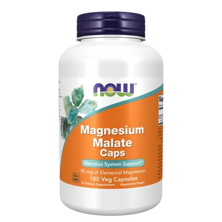 Магнезий (малат) – При мускулни крампи, за енергия и психическа устойчивост, 190 mg, 180 капсули