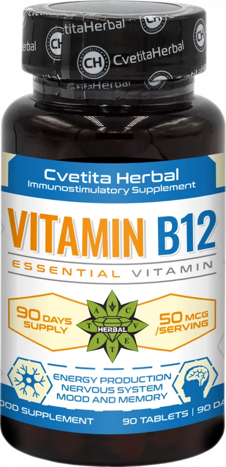 Vitamin B-12 - Витамин B12 - 90 таблетки