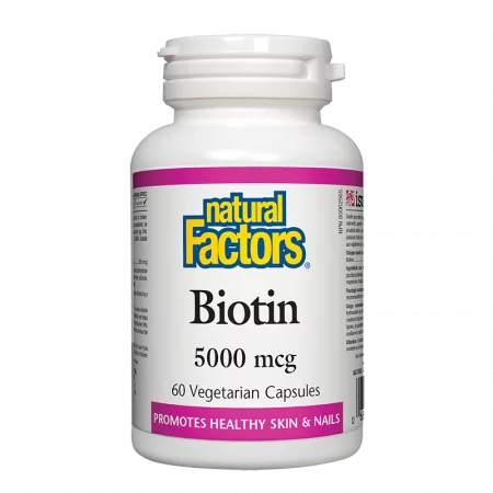 Biotin/ Биотин 5000 µg/ Коса, кожа, нокти, 60 капсули