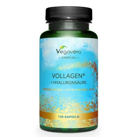 Коса и кожа - Аминокиселини + Хиалуронова киселина Vollagen, 120 капсули