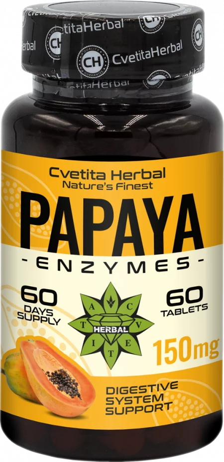 Papaya enzymes - Папая Ензими - 60 таблетки х 150 mg