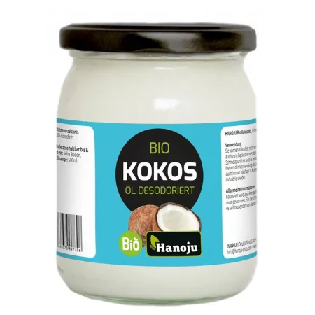 Кокосово масло (дезодорирано) – Неутрален вкус и висока термична стабилност, 500 ml