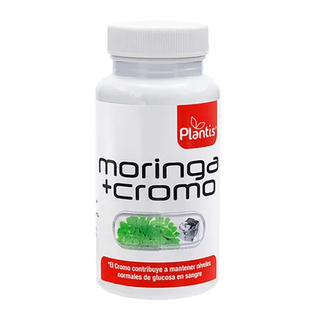 Отслабване и контрол на апетита - Моринга 500 мг & хром 40 µg - Moringa + Cromo Plantis®, 60 капсули