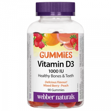 Vitamin D3 Gummies / Витамин D3, 1000 IU, 90 желирани таблетки