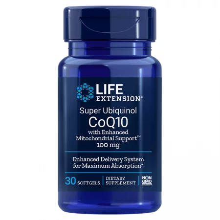 Super Ubiquinol CoQ10 with Enhanced Mitochondrial Support / Коензим Q10 100mg х 30 софтгел капсули