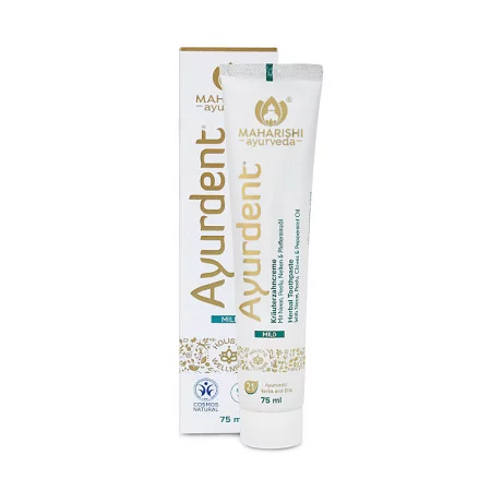 Ayurdent Kräuterzahncreme (mild) Ayurveda - Аюрведична билкова паста за зъби (мека), 75 ml