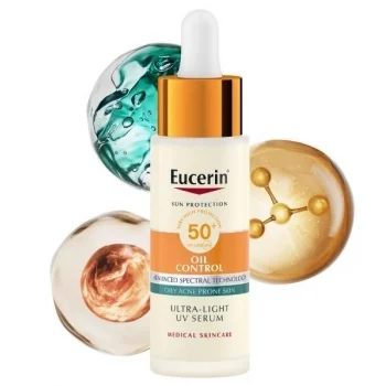 ЕУЦЕРИН СЪН ОЙЛ КОНТРОЛ Слънцезащитен серум за лице SPF50+ 30 ml.