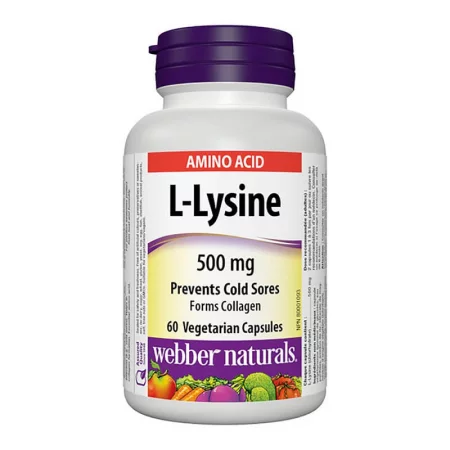 L-Lysine 500 mg - Л-лизин – Имунна система, 60 капсули