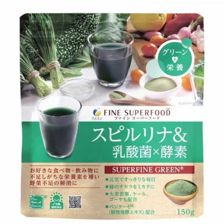 Спирулина + зелени храни + пробиотични бактерии – За тонус и енергия, 150 g прах