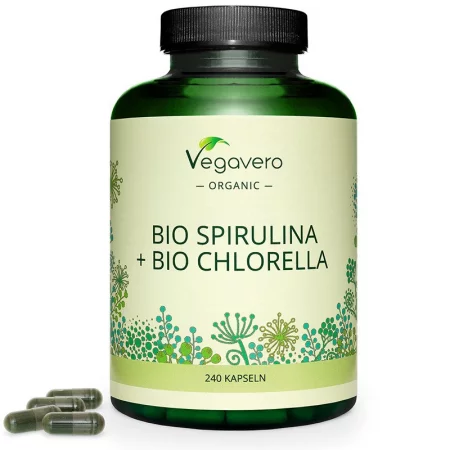 Био Спирулина + Хлорела - Bio Spirulina + Bio Chlorella, 240 капсули