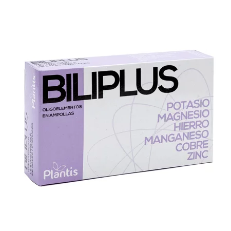 Калий, магнезий, желязо, манган, мед и цинк - силен имунитет - Biliplus Oligoelementos Plantis®, 20 ампули за пиене