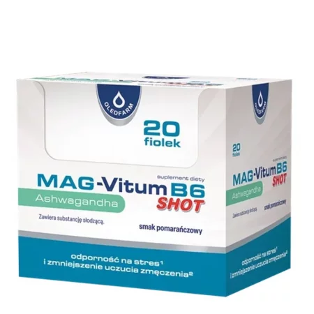 Магнезий бисглицинат + Витамин B6 и Ашваганда – Нервна система, 20 флакона x 25 ml