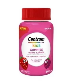 ЦЕНТРУМ КИДС Мултифрут ягода и малина желирани таблети х60