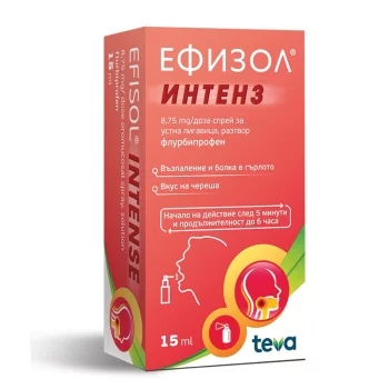 ЕФИЗОЛ ИНТЕНЗ спрей 8.75мг/доза 15мл.