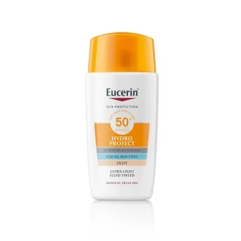 ЕУЦЕРИН СЪН ХИДРО ПРОТЕКТ Ултралек флуид за лице светъл SPF50+ 50 мл.