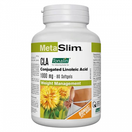 MetaSlim® CLA (Conjugated Linoleic Acid) Tonalin®/ КЛА Тоналин® 1000 mg x 80 софтгел капсули