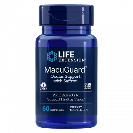 MacuGuard® Ocular Support with Saffron/ В подкрепа на зрението х 60 софтгел капсули