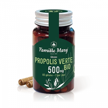 Био зелен прополис 500 mg, 60 капсули