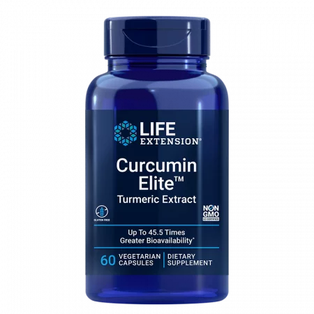 Имунна и сърдечна функция - Куркума екстракт Curcumin Elite ™, 500 mg х 60 капсули