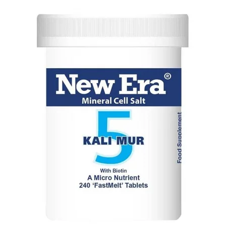 Минерална сол №5 Калиев хлорид с Биотин – Дихателен комфорт и имунна подкрепа, 240 бързоразтворими таблетки