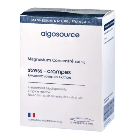 Морски магнезий MagOrigine® – Нервна система и намаляване на умората, 150 mg, 15 ампули х 10 ml