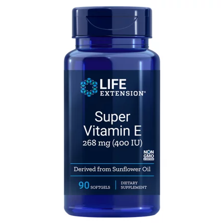 Super Vitamin E/ Супер Витамин Е (d-aлфа токоферол) 400 IU x 90 софтгел капсули