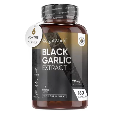 Здраве за сърцето - Черен чесън 750 mg, 180 капсули - Black Garlic