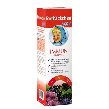 Сироп за имунната система с витамин C, цинк и витамин D за деца и възрастни – Immun Formel, 450 ml