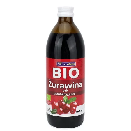 100% БИО сок от червени боровинки, от концентрат, 500 ml