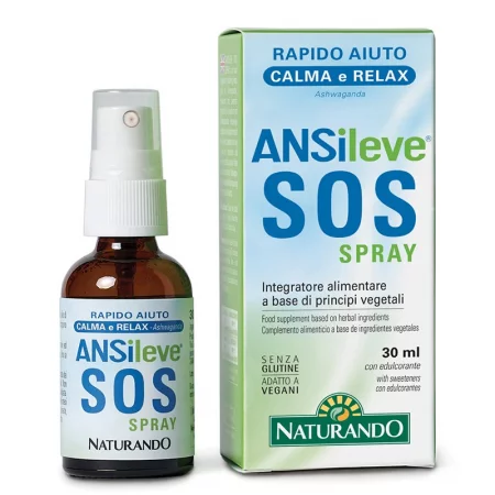 SOS спрей при нервно напрежение с Ашваганда 150 mg и Конопено масло 400 mg, с бърз ефект, ANSileve, 30 ml орален спрей