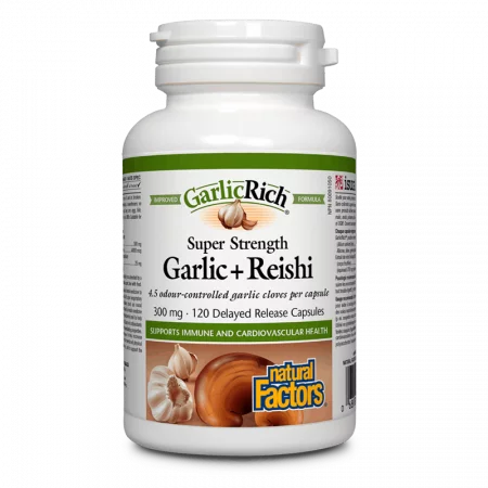 GarlicRich® Super Strength Garlic+Reishi / Чесън + Рейши x 120 капсули