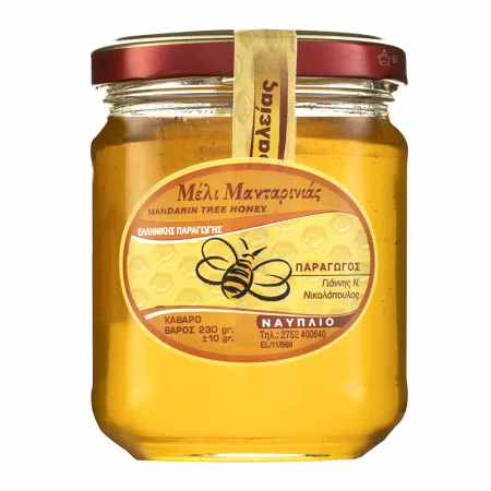 Пчелен мед от Мандариново дърво от полуостров Пелопонес, Гърция/ 230g