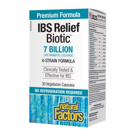 IBS Relief Biotic™ / Мултипробиотик 4 щама, 7 млрд. активни пробиотици x 30  капсули