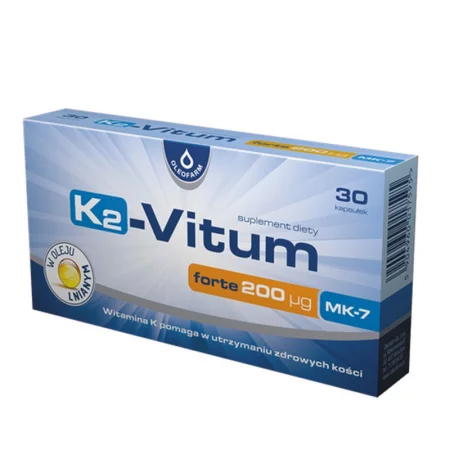 Витамин K2 200 µg + Ленено масло – Сърдечно-съдова система, 30 капсули