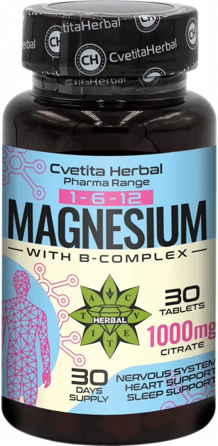 Magnesium + B - complex - Магнезий + Б - комплекс - 30 таблетки