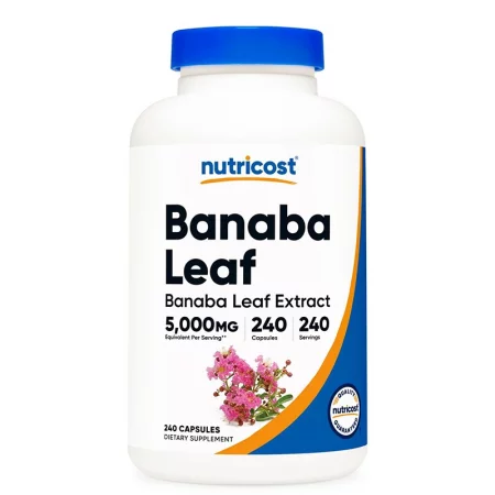 Банаба (екстракт от лист) с черен пипер, 250 mg, 240 капсули